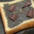 クックM6DK2O☆'s cooksnap of when they made ❁練りゴマとチョコのトースト❁.