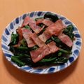 もんしゅしゅ's cooksnap of when they made ほうれん草とベーコンのシンプル炒め.