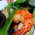 たんこたんきち's cooksnap of when they made エビと茄子のスイートチリマヨソース！.