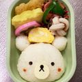 Chaaa_room's cooksnap of when they made 簡単♪白くまくんおにぎり＊キャラ弁.