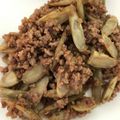 はざみん's cooksnap of when they made 肉みそごぼう.