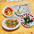 komutatata's cooksnap of when they made ほうれん草魚肉ソーセージ♥シャンタン炒め.