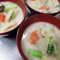 ひっこ's cooksnap of when they made 酒粕！豚肉と野菜たっぷり粕汁♪味噌汁.