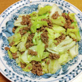 55才のおじさん's cooksnap of when they made 簡単おかず:キャベツと挽き肉の甘辛炒め.