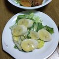 和☆2049's cooksnap of when they made レタスとバナナのsweetサラダ.