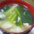 クックHN9VEE☆'s cooksnap of when they made (捨てちゃう外葉で)レタスと卵のスープ.