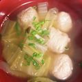 ムーミン☆ママ's cooksnap of when they made 白菜と鶏ダンゴの熱々スープ.