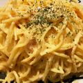 紅小雪's cooksnap of when they made めんたいこのカルボナーラ.