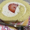 かーえる's cooksnap of when they made SwansDownでふわふわロールケーキ.