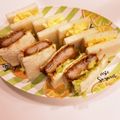 ❁Abake❁'s cooksnap of when they made 母直伝　惣菜のカツでカツサンド.