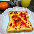 うたかた。's cooksnap of when they made ✿甘辛!?✿食べるラー油トースト✿.