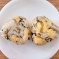 ぷらむ♪'s cooksnap of when they made 高菜と卵のおにぎり.