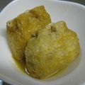 由芽15's cooksnap of when they made まるでロールキャベツ！油揚げの肉詰め煮.