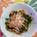 くネコまろす's cooksnap of when they made ほうれん草と納豆の和え物.