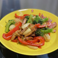 クックGSPP23☆'s cooksnap of when they made 旬の野菜とベーコンのジェノベーゼ炒め.