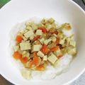 M—RIＫ's cooksnap of when they made 離乳食後期～高野豆腐と野菜の卵とじ.