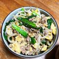 yuioz's cooksnap of when they made ご飯が進む！豚ニラ玉もやし炒め.