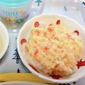夕湖★'s cooksnap of when they made とろとろ卵の親子丼。離乳食中期.