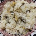 askun05's cooksnap of when they made あさりの酒蒸し残り汁で！炊き込みご飯♡.