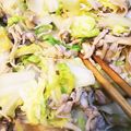 ととの奥さん's cooksnap of when they made ポン酢が決めて！白菜と豚肉のバター炒め.