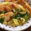 とらおマミー's cooksnap of when they made 簡単！柔らか鶏むね肉の塩野菜炒め.