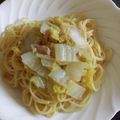 TYSK's cooksnap of when they made ツナと白菜の＊スープパスタ.
