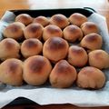 yogalike's cooksnap of when they made ふすまパン よもぎ 発酵あんこ入り.
