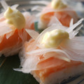 ♡dorami♡'s cooksnap of when they made サーモンの押し寿司☆回転寿司風.