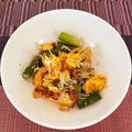 食べポジ's cooksnap of when they made 簡単！アスパラベーコンの卵炒め【お弁当】.