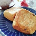 umi☆neco's cooksnap of when they made おやつに☆さつまいも餡の六方焼き.