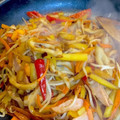 こむきむこ's cooksnap of when they made さつまいもと竹輪の鰻のたれ炒め.