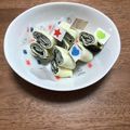 mimi3♡'s cooksnap of when they made 海苔とチーズのくるくる巻き.