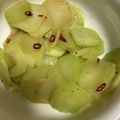 んりおか's cooksnap of when they made ブロッコリーの茎の搾菜風炒め.