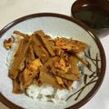 papikun's cooksnap of when they made メンマチャーシュー丼.