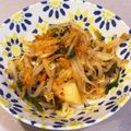 クック0TU8ZR☆'s cooksnap of when they made 大人副菜☆春菊ともやしのキムチ和え♪.