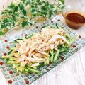 Satoco❋'s cooksnap of when they made レンジでしっとり♫特製ダレのバンバンジー.