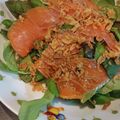 さぁ★たぁ★'s cooksnap of when they made 自家製ドレッシング♡サーモンカルパッチョ.