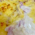 やよい・M's cooksnap of when they made 白菜の芯とハムのグラタン.