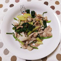 ﾁｲﾁｬﾝﾏﾏ's cooksnap of when they made ほうれん草toじゃがnoニンニク炒め.