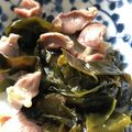 冷蔵庫レスキュー隊's cooksnap of when they made 砂肝とワカメの簡単青じそドレッシング和え.