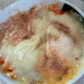 けろり島's cooksnap of when they made オートミール　レンジでキムチチーズ.