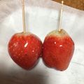 koki16's cooksnap of when they made レンジで簡単パリパリいちご飴！.