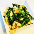 yu🐓's cooksnap of when they made ☼鶏皮とニラのにんにく味噌炒め.