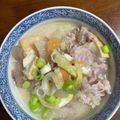 ちゃぎー's cooksnap of when they made 酒粕！豚肉と野菜たっぷり粕汁♪味噌汁.