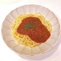 クックEBXFTK☆'s cooksnap of when they made 簡単！我が家のミートソーススパゲティ★.