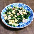 KAKO_KAKO's cooksnap of when they made 超簡単☆ほうれん草、ベーコン、卵の炒め物.