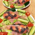 クック28CLZB☆'s cooksnap of when they made 生ハム錦鯉★ニシキゴイ★サラダ＆おにぎり.