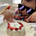 ワタナベ（・８・）'s cooksnap of when they made 水切りヨーグルトで赤ちゃんケーキ.