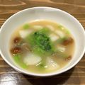 メンミー's cooksnap of when they made 葉っぱも使うよ♬カブとなめこのお味噌汁♡.