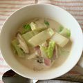 クックDU6OZG☆'s cooksnap of when they made 和洋風？ミルクと白菜とベーコンのスープ.